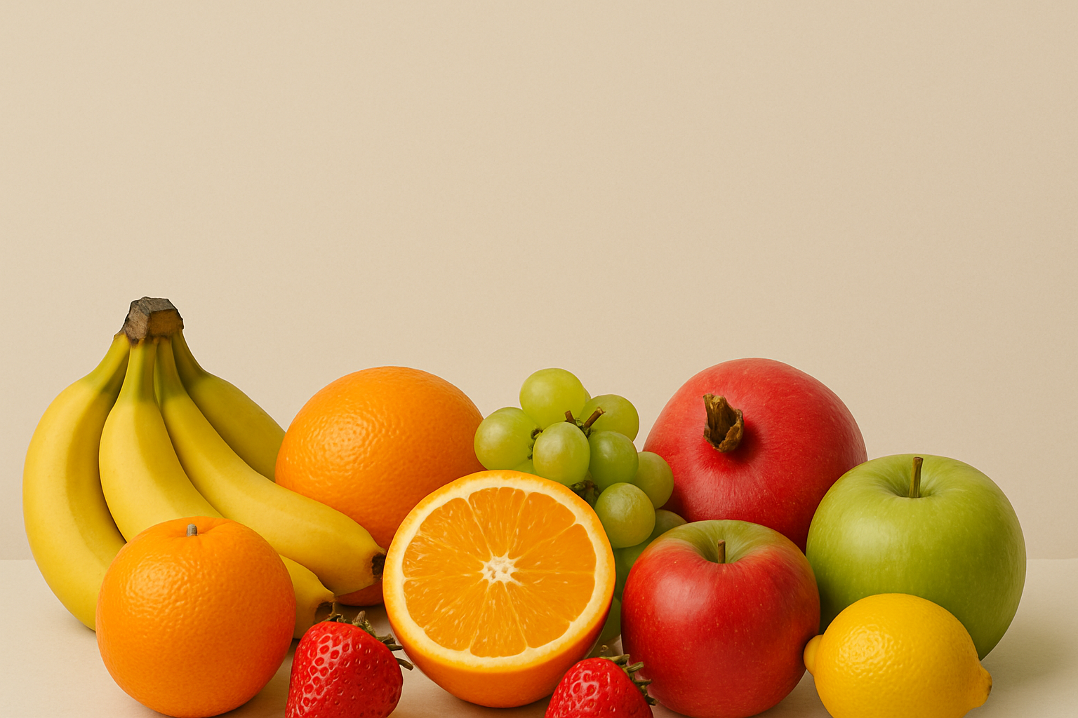 مجموعه من الفواكه الطازجه